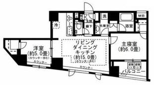 ピアース日本橋箱崎町の物件間取画像